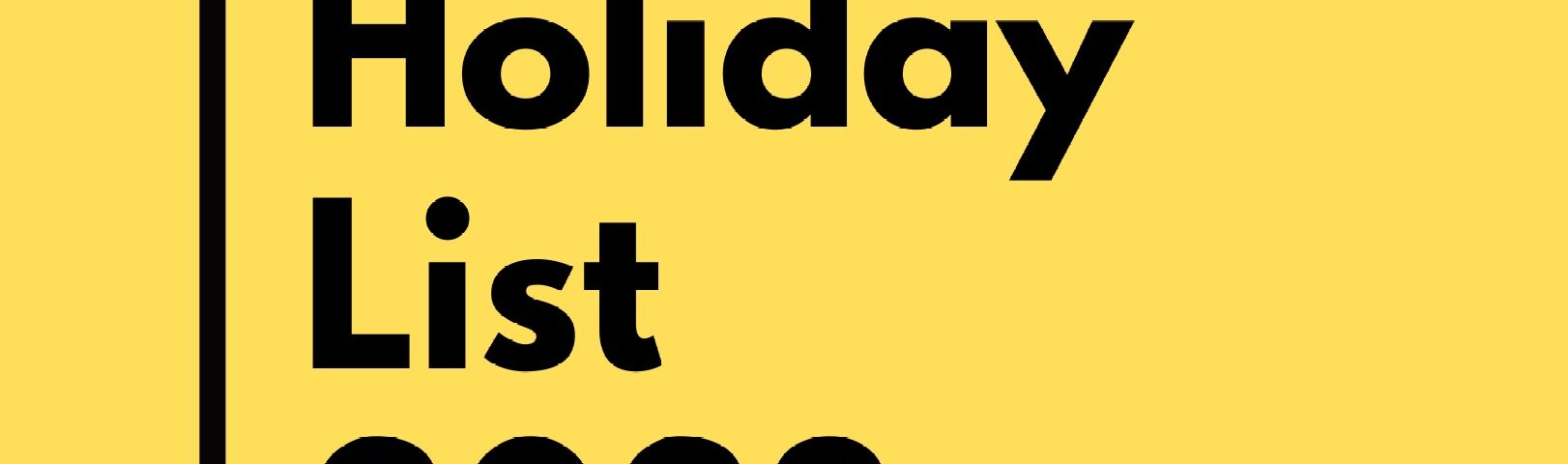 2023 Gazetted Calendar Holiday List