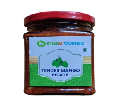 Kerala tender Mango Pickle kanni manga achaar order online homemade pickles kingnqueenz